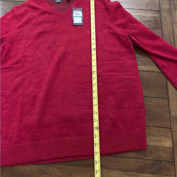 IZOD Men’s Premium Essentials Classic-Fit V-Neck Sweater Large Biking Red NEW - Picture 5 of 12